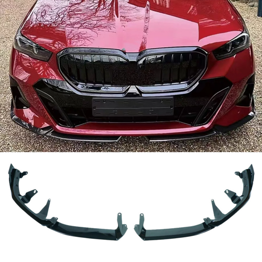 Bmw 5 Series G60 G68 M-tech Front Splitter In Gloss Black