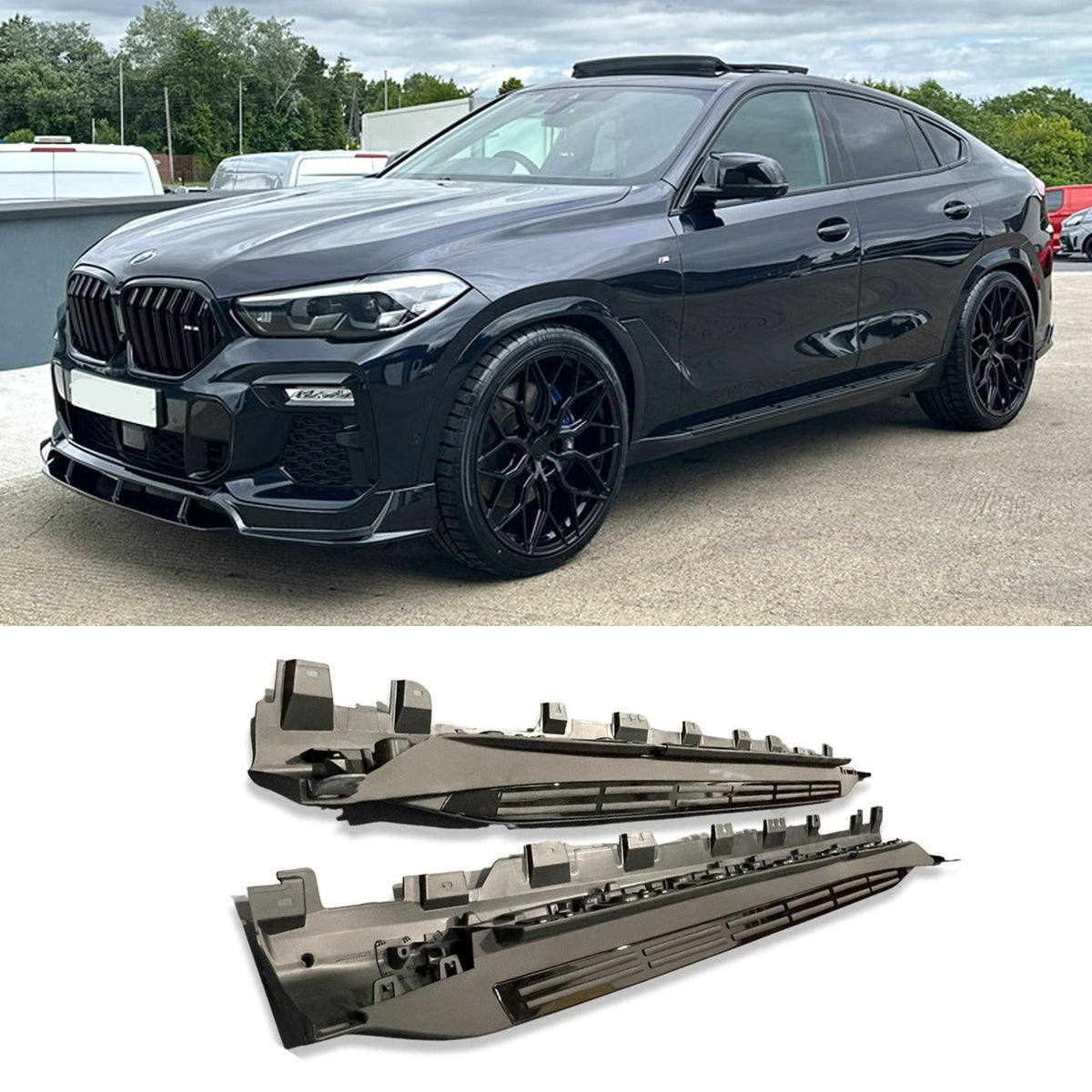 BMW X6 G06 2020 On Black OEM Style Running Boards – Side Step