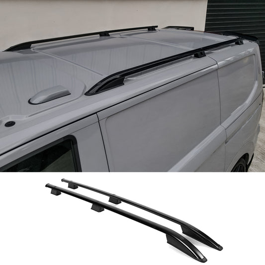 Ford Transit Custom 2024+ LWB Sport Style Roof Rails In Black