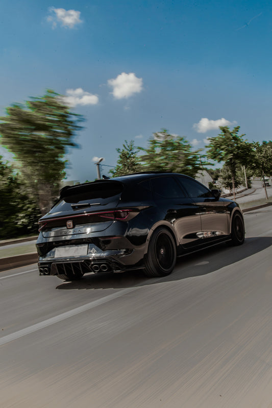 Cupra Leon 2020 On Rear Diffuser In Gloss Black