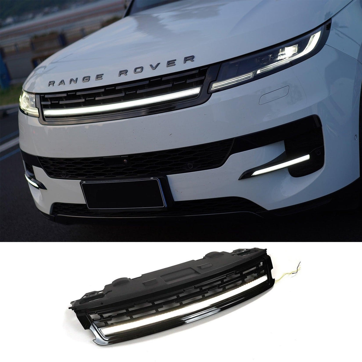 Range Rover Sport L461 2023+ Front LED Replacement Grill in Gloss Black