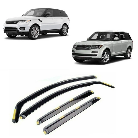 Range Rover Sport / Vogue 2013 On Stx Internal Wind Deflectors - 4pcs - Clip In Fitment - Dark Smoke