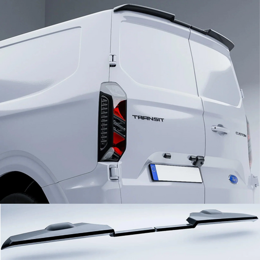 Ford Transit Custom MK2 2024 On For Barn Door V2 Rear Spoiler In Gloss Black