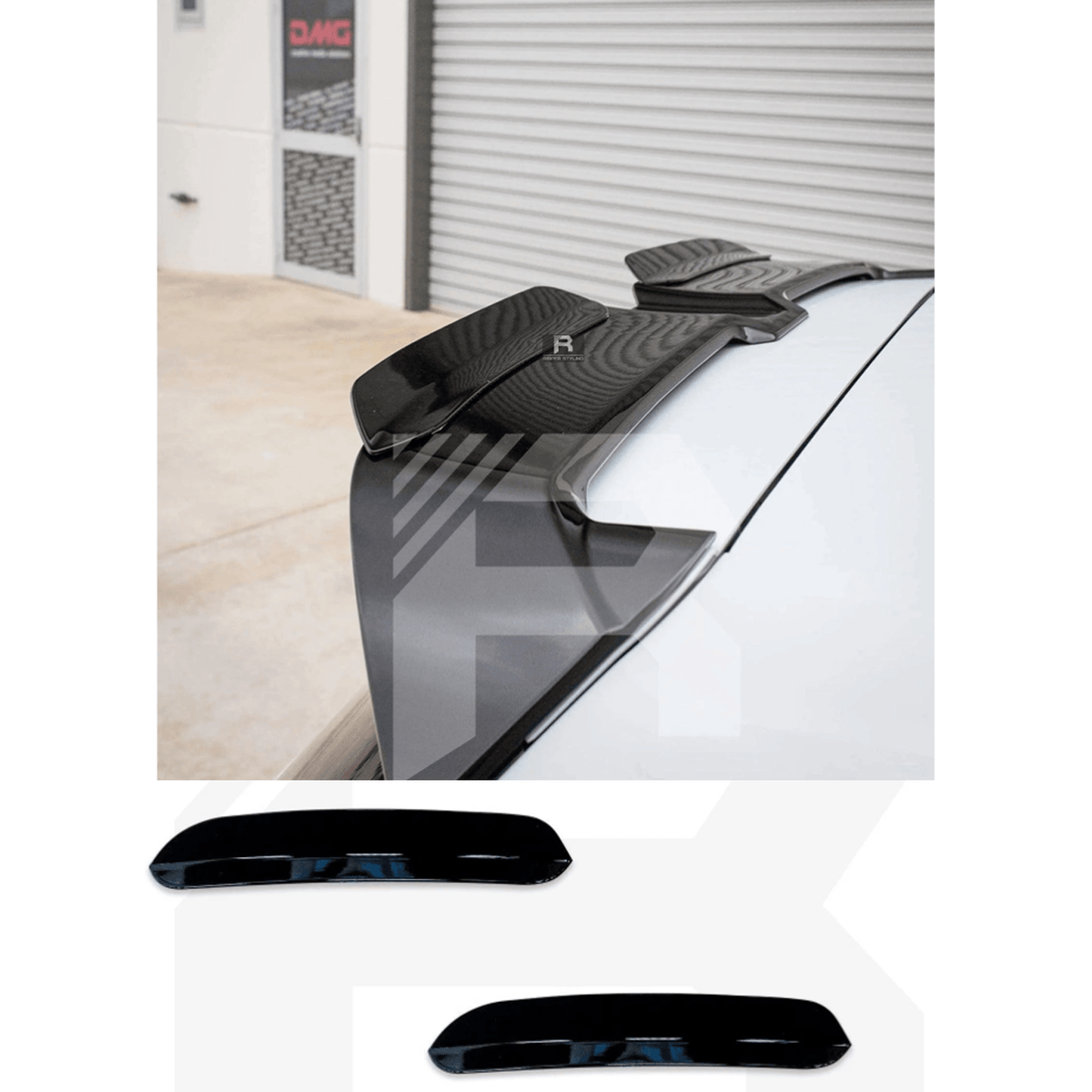 Oettinger Style Gloss Back Spoiler Cap Extensions For Golf / Polo / A3 ...