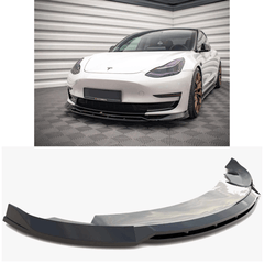 TESLA MODEL 3 2017 - 2023 - MAXTON FRONT SPLITTER IN GLOSS BLACK