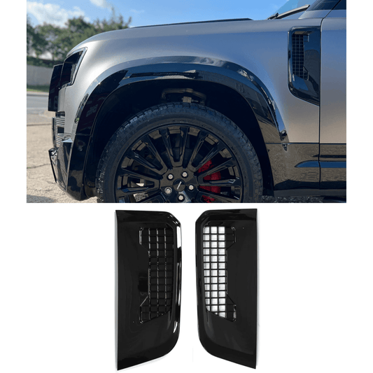 Land Rover Defender L663 90 / 110 / 130 2020 Onward – Side Vents in Gloss Black