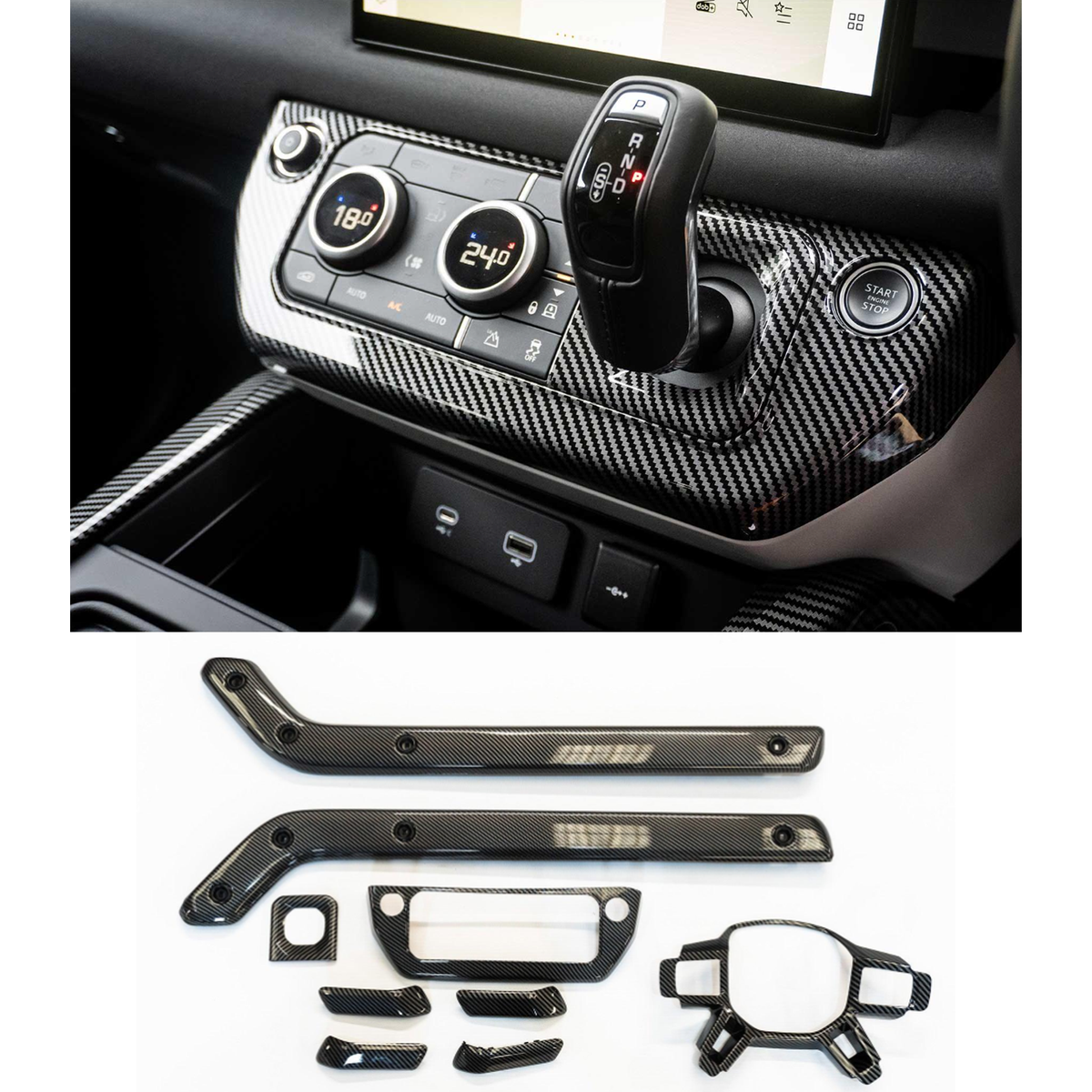 Land Rover Defender L663 2020 On Carbon Fiber Interior Trim Kit