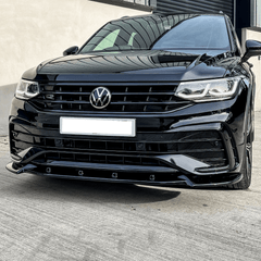 Volkswagen Tiguan MK2 R / R-Line 2020+ Risper Front Splitter - Gloss Black