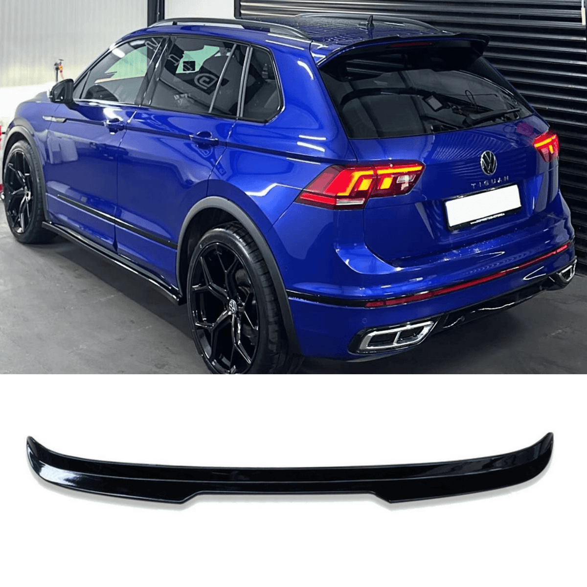 Volkswagen Tiguan 2017+ - Gloss Black V2 Rear Spoiler