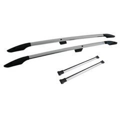 Vw Caddy 2010 On - Roof Rails And Cross Bars - Set - Silver