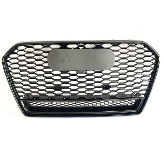 Audi A6 / S6 C7.5 2016-2018 Gloss Black RS6 Style Honeycomb Grill