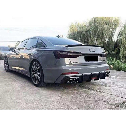 AUDI A6 C8 2019+ RS6 LOOK REAR BOOT SPOILER IN GLOSS BLACK - RisperStyling