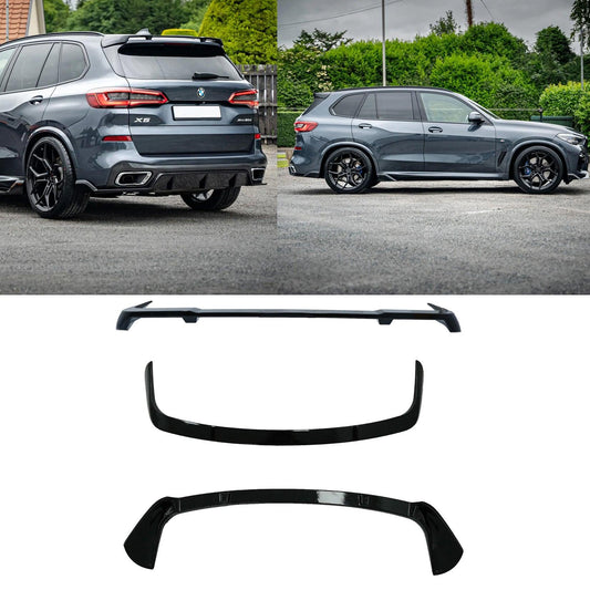 BMW X5 G05 2018+ - REAR SPOILER - BLACK KNIGHT IN GLOSS BLACK - RisperStyling