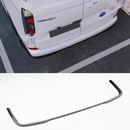 Ford Transit Custom MK2 2024 On Rear Bumper Splitter In Gloss Black 3 Piece