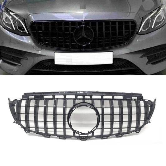 FOR MERCEDES E CLASS W213 17-20 - GT PANAMERICANA GRILL - GLOSS BLACK - RisperStyling