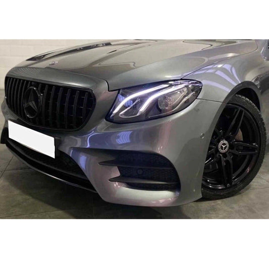 FOR MERCEDES E CLASS W213 21+ - GT PANAMERICANA GRILL - GLOSS BLACK - RisperStyling