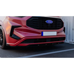 Ford Transit Custom MK2 2024 On Front Splitter Gloss Black V2