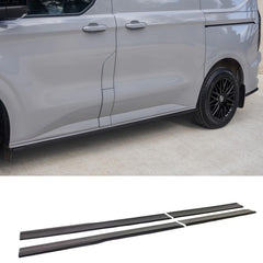 Ford Transit Custom MK2 2024 onTrend & Limited SWB Side Skirt Splitters In Gloss Black