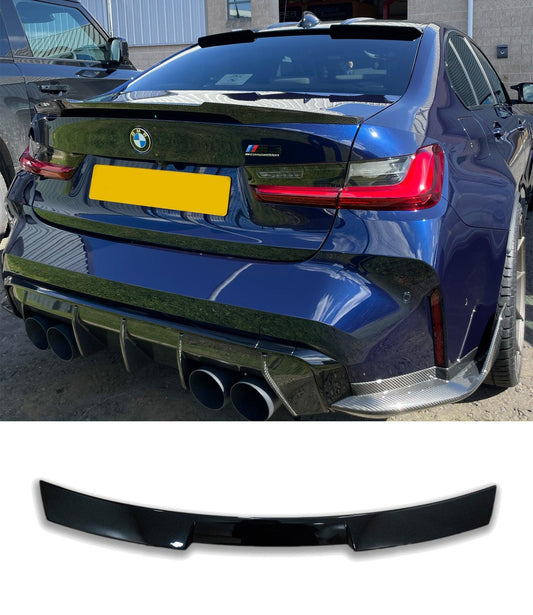 BMW 3 SERIES G20 / M3 G80 2018+ - REAR UPPER WINDOW SPOILER - GLOSS BLACK - RisperStyling