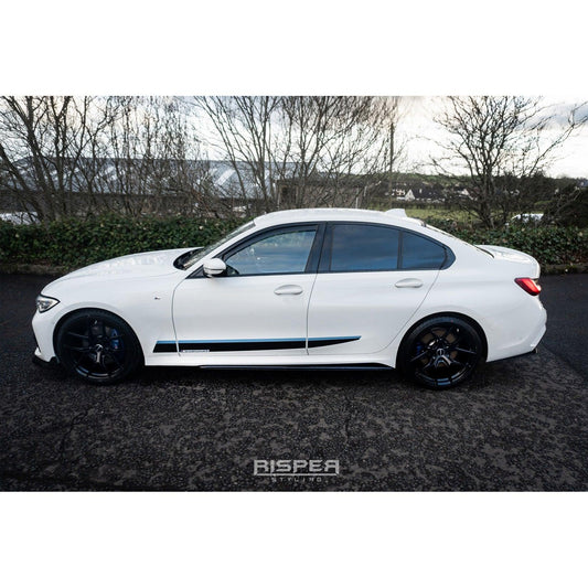 BMW 3 Series G20/G21 2018+ M Performance Side Door Stickers Gloss Black - RisperStyling