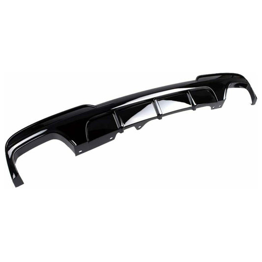 BMW 5 SERIES F10 / F11 - REAR DIFFUSER - QUAD EXIT - GLOSS BLACK - RisperStyling