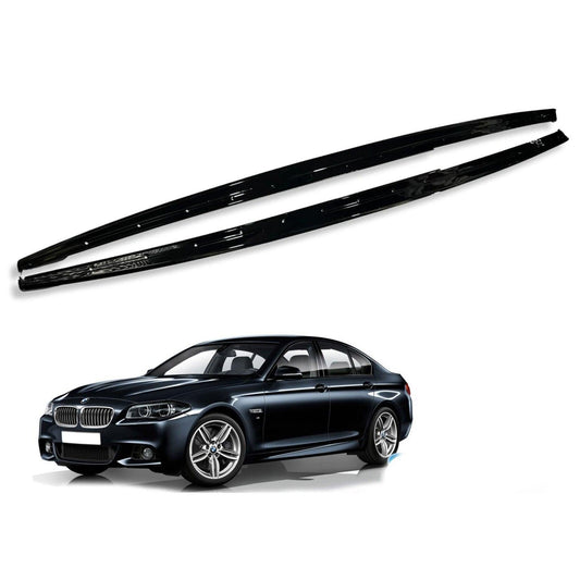 BMW 5 SERIES F10 / F18 - SIDE SKIRT SPLITTERS - GLOSS BLACK - RisperStyling