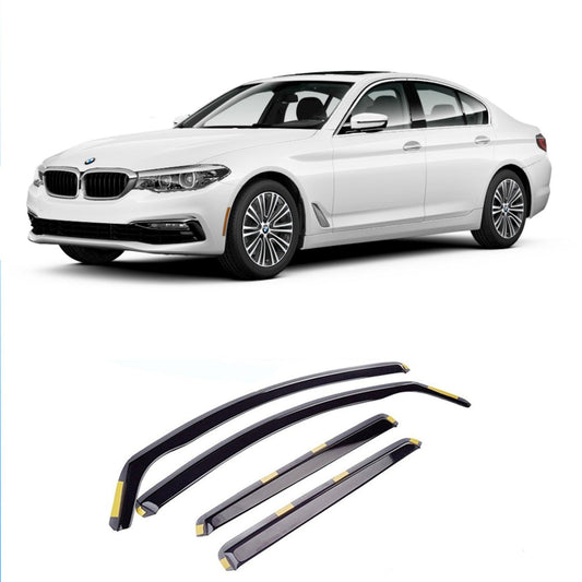 BMW 5 SERIES G30 2017+ -STX INTERNAL WIND DEFLECTORS - DARK SMOKE - 4PC - RisperStyling