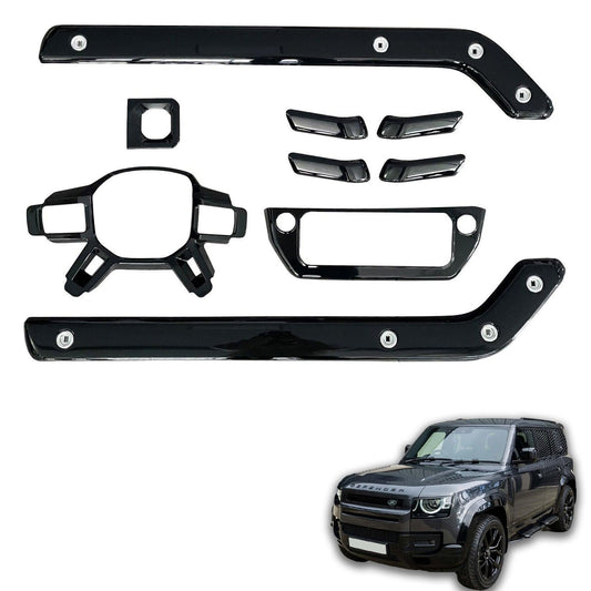 LAND ROVER DEFENDER L663 2020 ON INTERIOR TRIM KIT - GLOSS BLACK - RisperStyling