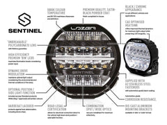 LAZER LAMPS SENTINAL 7" ELITE - LED SPOT LIGHT - RisperStyling