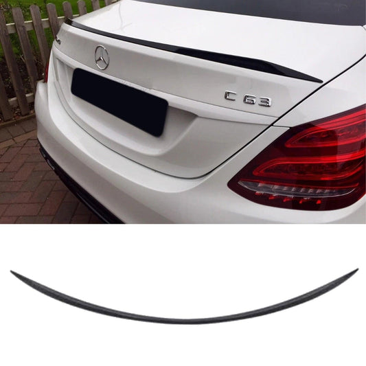 MERCEDES C CLASS W205 2018-2020 - AMG STYLE REAR BOOT SPOILER IN GLOSS BLACK - RisperStyling