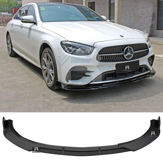 MERCEDES E CLASS W213 2020+ - BRABUS STYLE FRONT SPLITTER LIP - GLOSS BLACK - RisperStyling