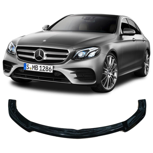 MERCEDES E-CLASS W213 (C238) AMG-LINE / E53 AMG 2017-2020 - RISPER FRONT SPLITTER - GLOSS BLACK - RisperStyling