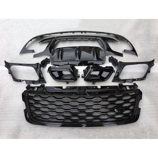 RANGE ROVER VELAR 2017 ON – L560 – DYNAMIC UPGRADE KIT – GRILLE, SIDE VENTS, BUMPER – BLACK - RisperStyling