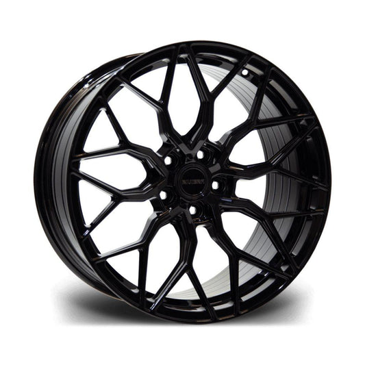 RIVIERA RF108 GLOSS BLACK – 22 INCH ALLOYS – 5X120 - QTY1 - RisperStyling