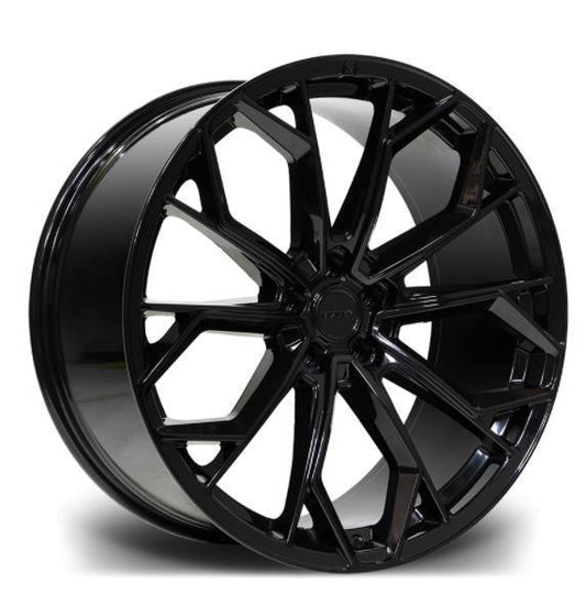 RIVIERA RV133 GLOSS BLACK 22 INCH ALLOYS-5X120 - QTY1 - RisperStyling