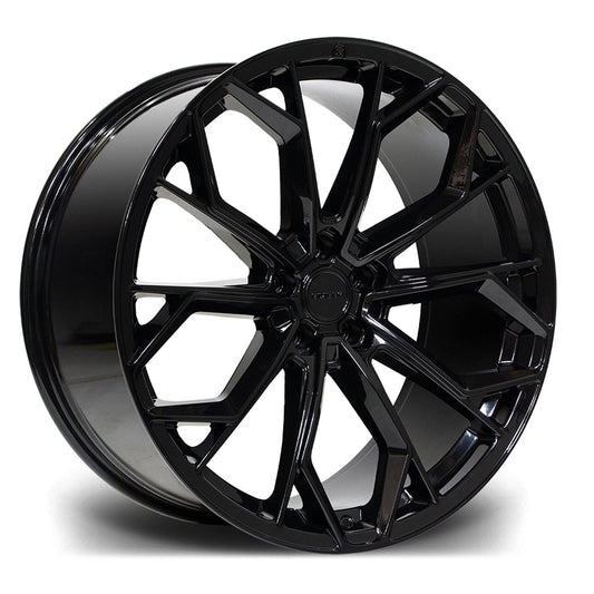 RIVIERA RV133 GLOSS BLACK 23 INCH ALLOYS – 5X112 25 66.6 - RisperStyling