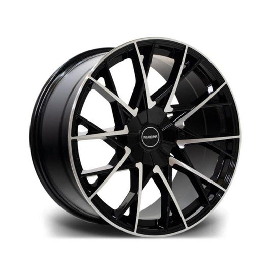 RIVIERA RV197 BLACK POLISHED – 20 INCH ALLOYS – 5X120 - QTY1 - RisperStyling