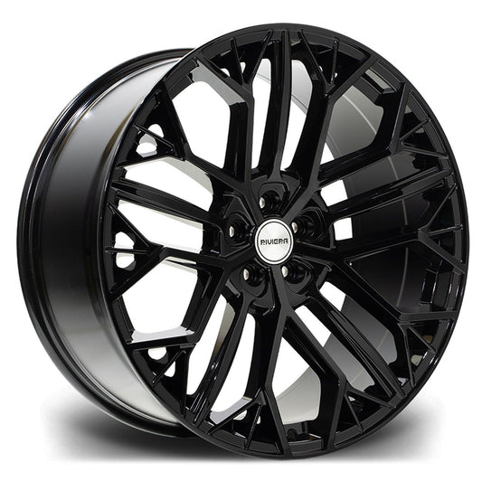 RIVIERA RV198 GLOSS BLACK 23 INCH ALLOY – 5X112 25 66.6 - QTY 1 - RisperStyling