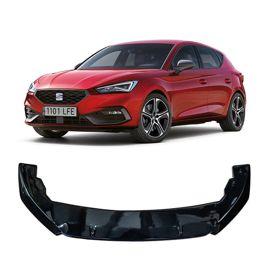 SEAT LEON FR MK4 2020+ - RISPER FRONT SPLITTER LIP - GLOSS BLACK - RisperStyling