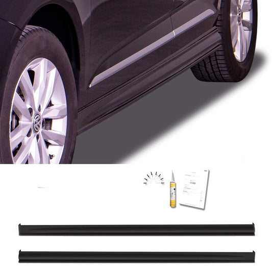 VOLKSWAGEN CADDY 2020 ON - SIDE SKIRT SPLITTERS "EDITION" - IN GLOSS BLACK - RisperStyling