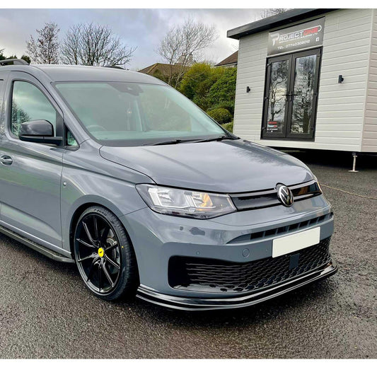 VW CADDY 2021 ON FRONT SPLITTER - GLOSS BLACK - RisperStyling